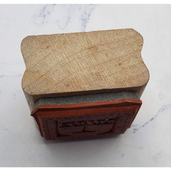 Stampin Up! Enjoy Quilt Block Wood Mounted Rubber Stamp - Picture 7 of 7